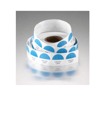 Chemical Process Indicator Labels Steam, 19 mm (Circle Shape)