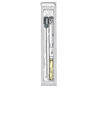 SWAB AND TEST TUBE WITH CULTURE ALIMINIUM STICK